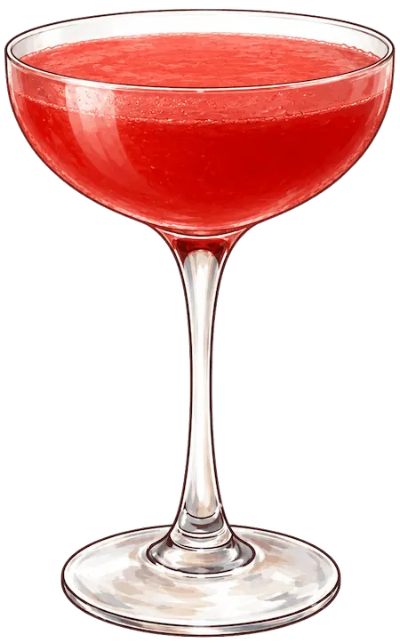 Bloodhound Cocktail light red cocktail