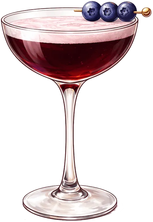Blueberry Gin Sour
