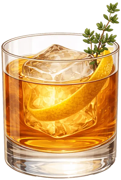 Bourbon Thyme Old Fashioned