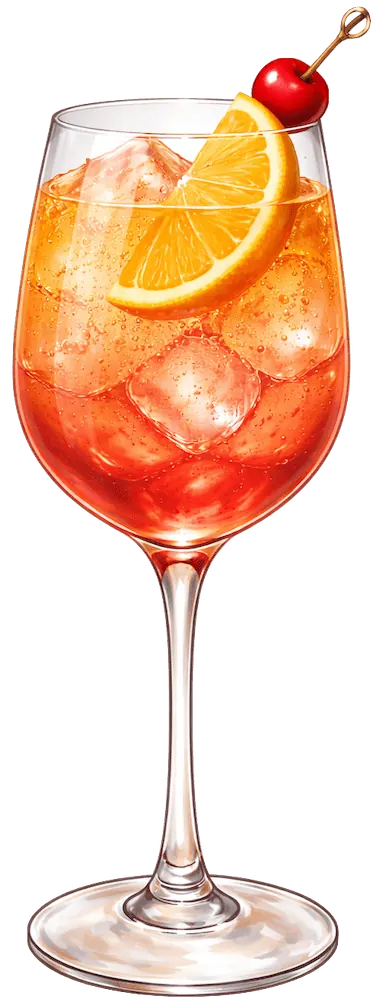 Cranberry Sunset Spritz