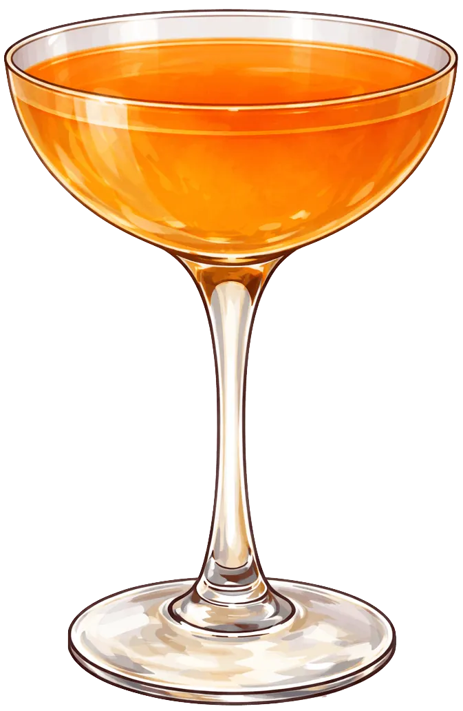 Flamenco light orange cocktail
