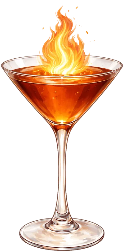 Flaming Lamborghini