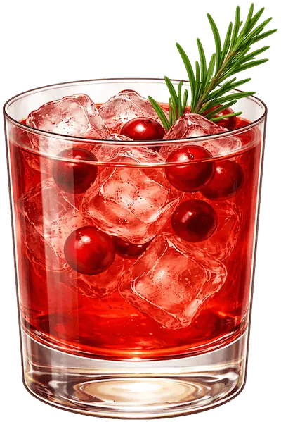 Ginger Cranberry Whiskey Sour
