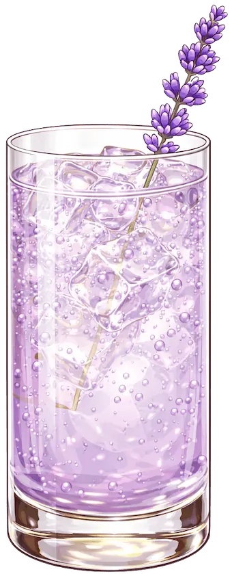Honey-Lavender Gin Fizz