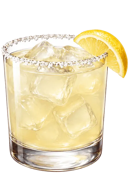 Lemon Margarita light yellow cocktail