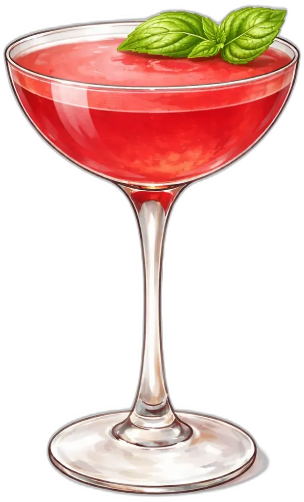 Raspberry Basil Gimlet