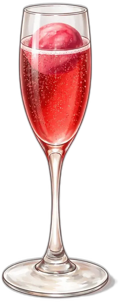Raspberry Rosé Champagne Float
