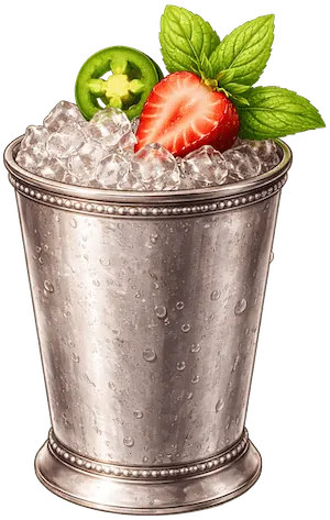 Strawberry Jalapeño Mint Julep