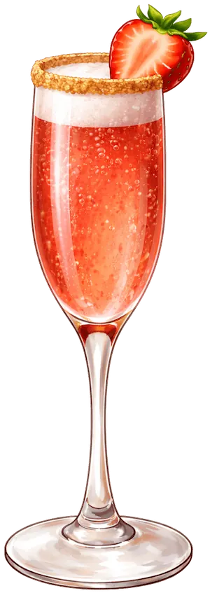 Strawberry Shortcake Mimosa